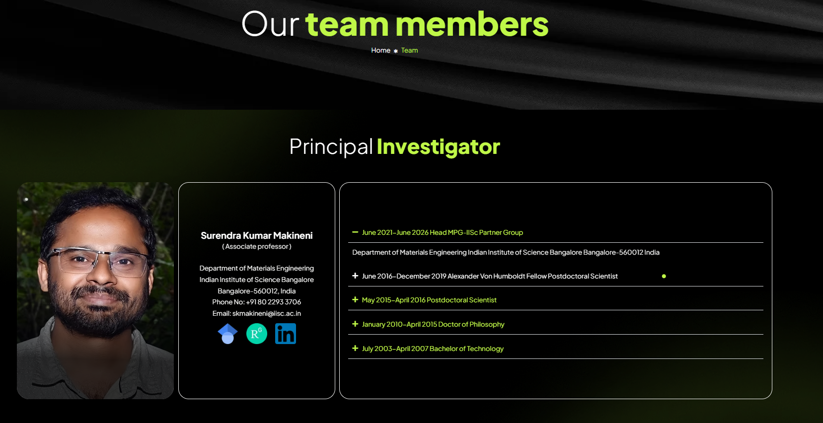 ASESM team page